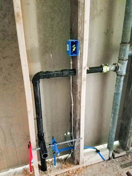 Plumbing For New Sink Installation