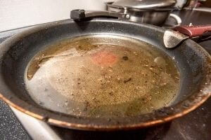 greasy pan