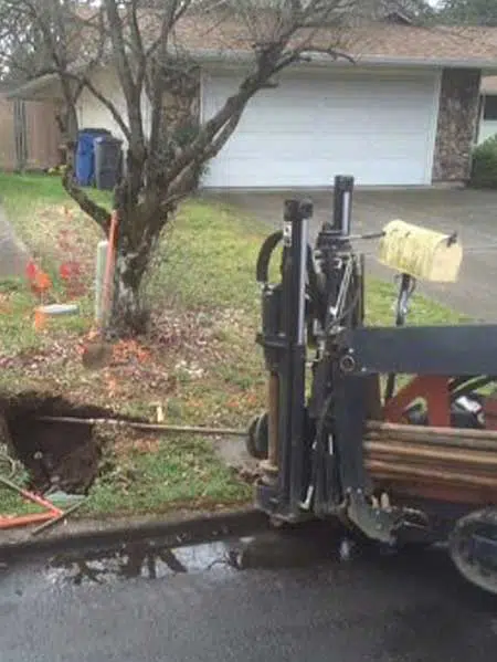 Outdoor piping layout