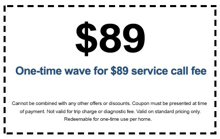 One time service call discount