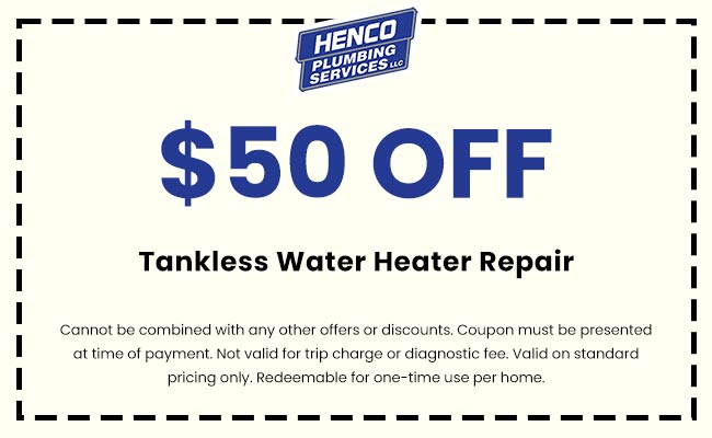 Discounts on Tankless Water Heater Repair