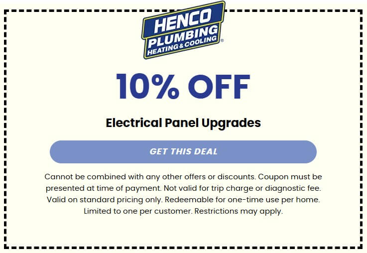 10% off Electrical Panel Upgrades