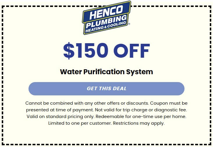 $150 off Water Purification System