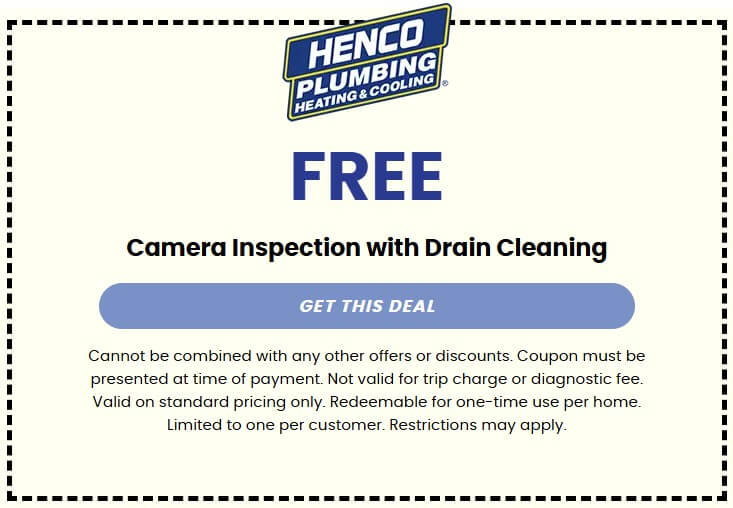 FREE Camera Inspection with Drain Cleaning